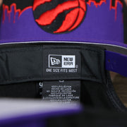 new era label on the Toronto Raptors City Skyline Side Patch 9Fifty Snapback Hat | Toronto Skyline 950