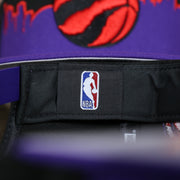 nba label on the Toronto Raptors City Skyline Side Patch 9Fifty Snapback Hat | Toronto Skyline 950