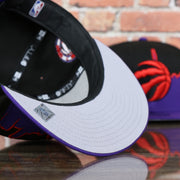 grey under visor on the Toronto Raptors City Skyline Side Patch 9Fifty Snapback Hat | Toronto Skyline 950