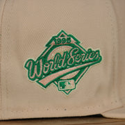 1995 world series patch Atlanta Braves 1995 World Series Side Patch Yellow 59Fifty Fitted Cap | Peach | State Fruit