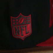 nfl shield on the Tampa Bay Buccaneers 2022 NFL Draft 9Fifty Grey Bottom On-Field Snapback | Black