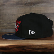 wearers left side of the  New England Patriots 2022 NFL Draft 9Fifty Grey Bottom On-Field Snapback | Black