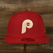 Philadelphia Phillies Glow In The Dark 100th Anniversary Teal Bottom Side Patch 59Fifty Fitted Cap