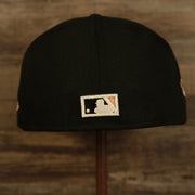 Back of the Atlanta Braves Glow In The Dark 1995 World Series Peach Bottom 59Fifty Side Patch Fitted Cap
