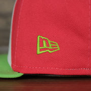 new era logo on the Harrisburg Senators 2022 Playeros de Harrisburg Copa de la Diversion On-Field Black Bottom 5950 Fitted Cap | Orange