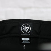 47 Brand label on the interior of the Philadelphia Flyers No Shot Grey Undervisor Black Snapback Hat