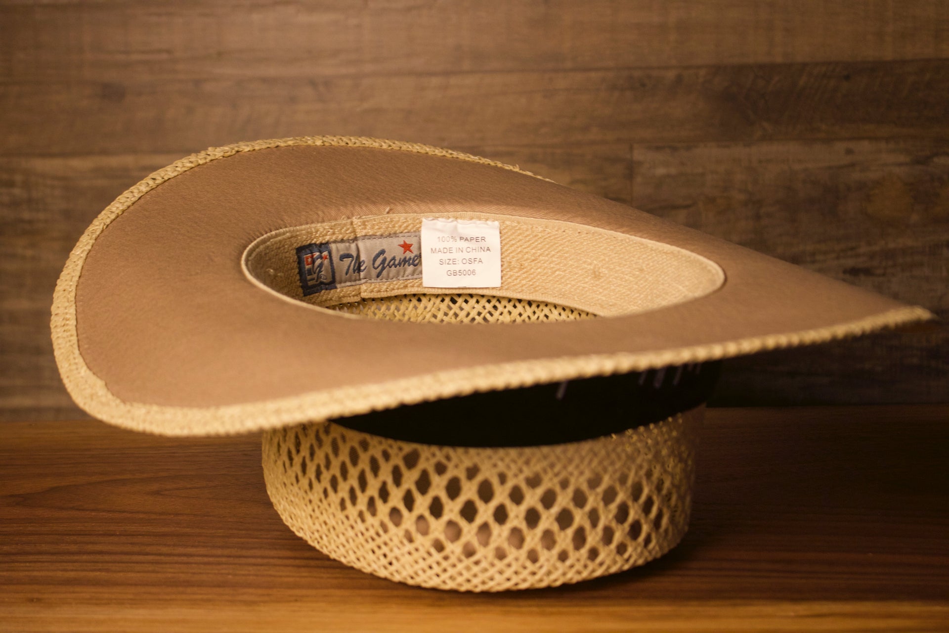 Ocean City Hat | Ocean City Natural Straw Hat this straw hat has a bent rim
