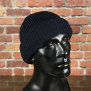 folded Navy Blue Snug Fit Three Hole Balaclava | Navy Blue Knit Ski Mask