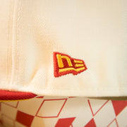 new era logo on the Philadelphia Phillies Cooperstown 1952 All Star Side Patch Yellow UV 59Fifty Fitted Cap | Chrome/Red | CheeseSteak Pack nohiosafariclub Exclusive