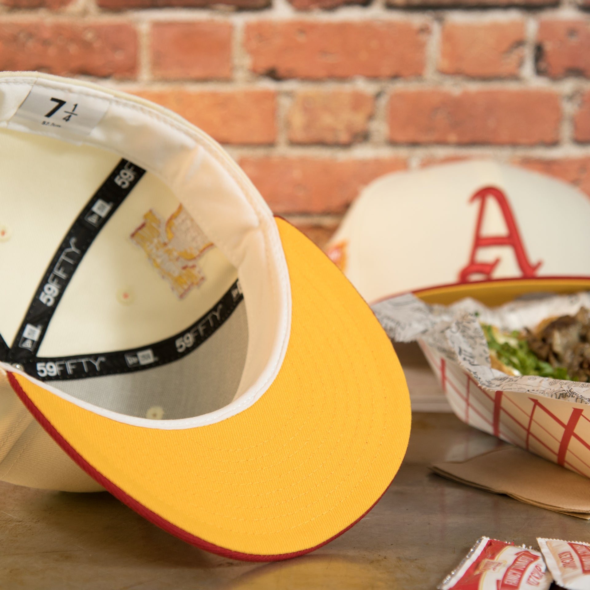 undervisor of the Philadelphia Athletics Cooperstown 1929 World Series Side Patch Yellow UV 59Fifty Fitted Cap | Chrome/Red | CheeseSteak Pack nohiosafariclub Exclusive