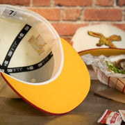 undervisor on the Philadelphia Eagles Throwback Veterans Stadium Side Patch Yellow UV 59Fifty Fitted Cap | Chrome/Red | CheeseSteak Pack Cap Swag Exclusive