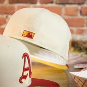 back side of the Philadelphia Athletics Cooperstown 1929 World Series Side Patch Yellow UV 59Fifty Fitted Cap | Chrome/Red | CheeseSteak Pack Cap Swag Exclusive