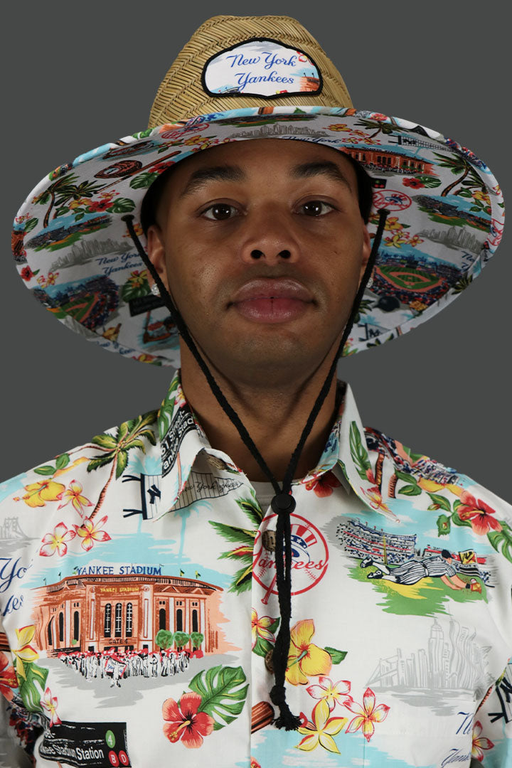 New York Yankees Straw Life Guard Hat Reyn Spooner