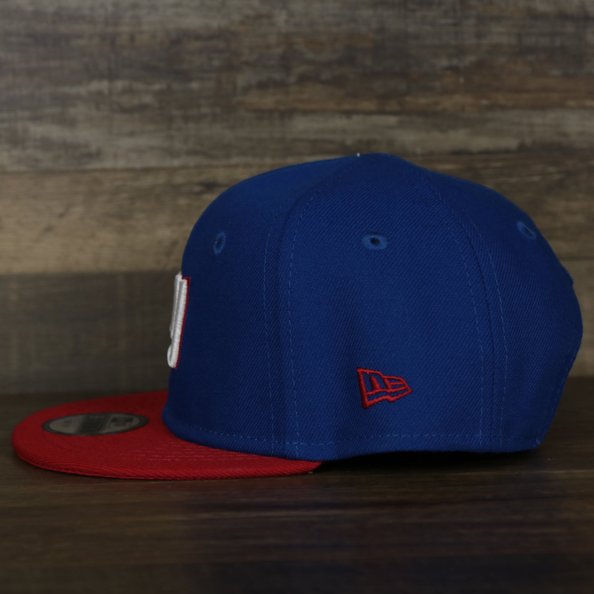 wearers left side of the NEW ERA | NEW YORK GIANTS | MY1ST | 9FIFTY SNAPBACK | BLUE | INFANT
