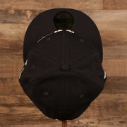 Top down of the New York Yankees Empire State Script Nickname Gray Bottom 59Fifty Fitted Cap