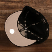 Gray bottom of the New York Yankees Empire State Script Nickname Gray Bottom 59Fifty Fitted Cap