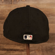 Back of the New York Yankees 1996 World Series Script Patch Gray Bottom 59Fifty Fitted Cap