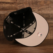 Gray under visor of the New York Yankees 1996 World Series Script Patch Gray Bottom 59Fifty Fitted Cap