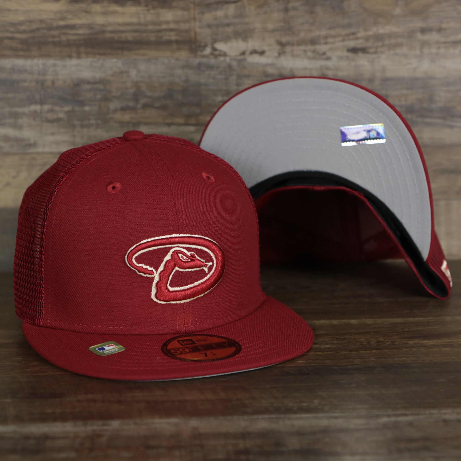 The Arizona Diamondbacks Onfield 2022 Batting Practice 59Fifty Trucker Hat