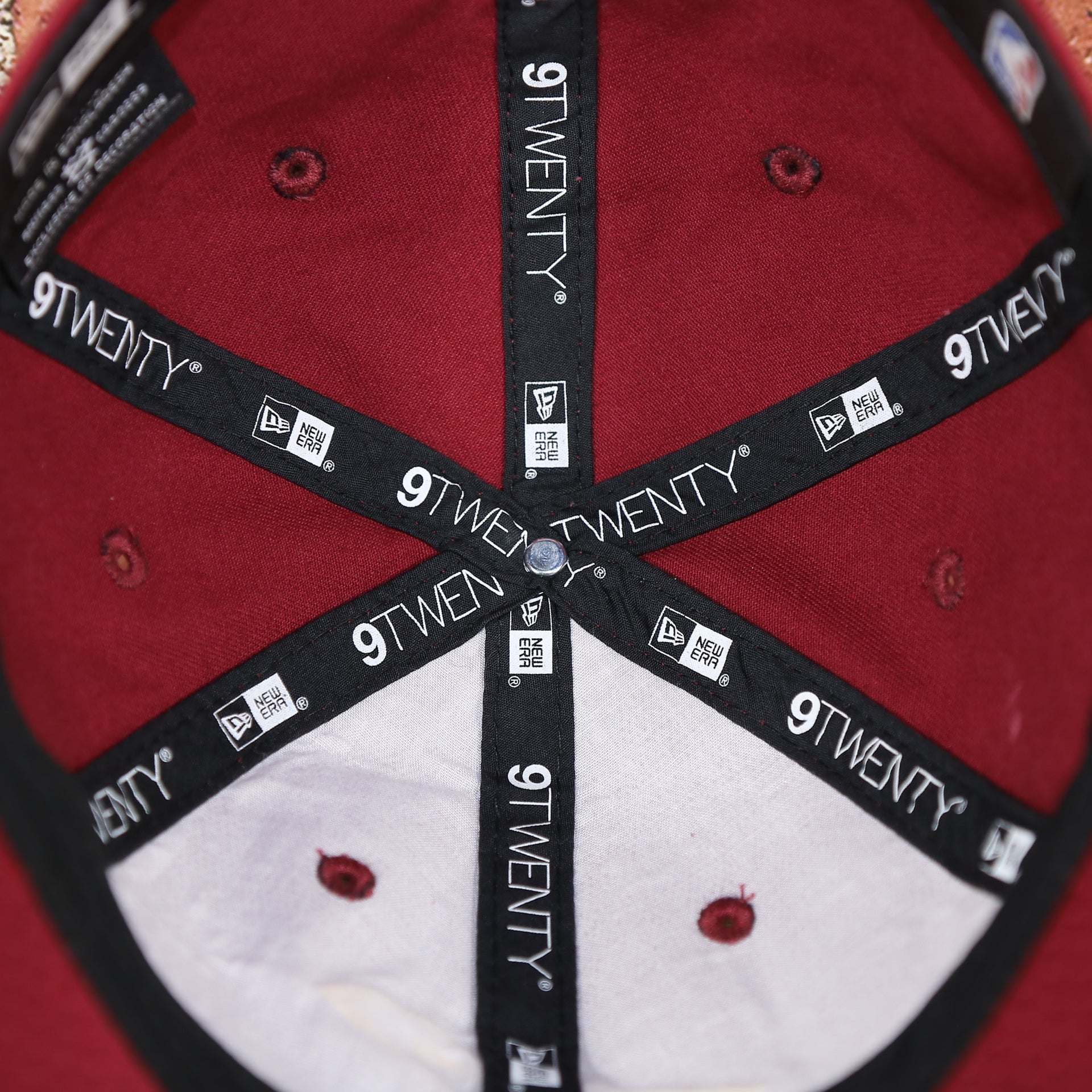 new era 9twenty taping on the Cavaliers Dad Hat | Cleveland Cavaliers Red Dad Hat | Adjustable | OSFM