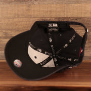 An inside view of the New York Yankees 2021 fourth of July navy 9twenty dad hat by New Era.