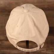 Philadelphia Athletics Royal Blue Logo Retro Cream Dad Hat Backside of the cap