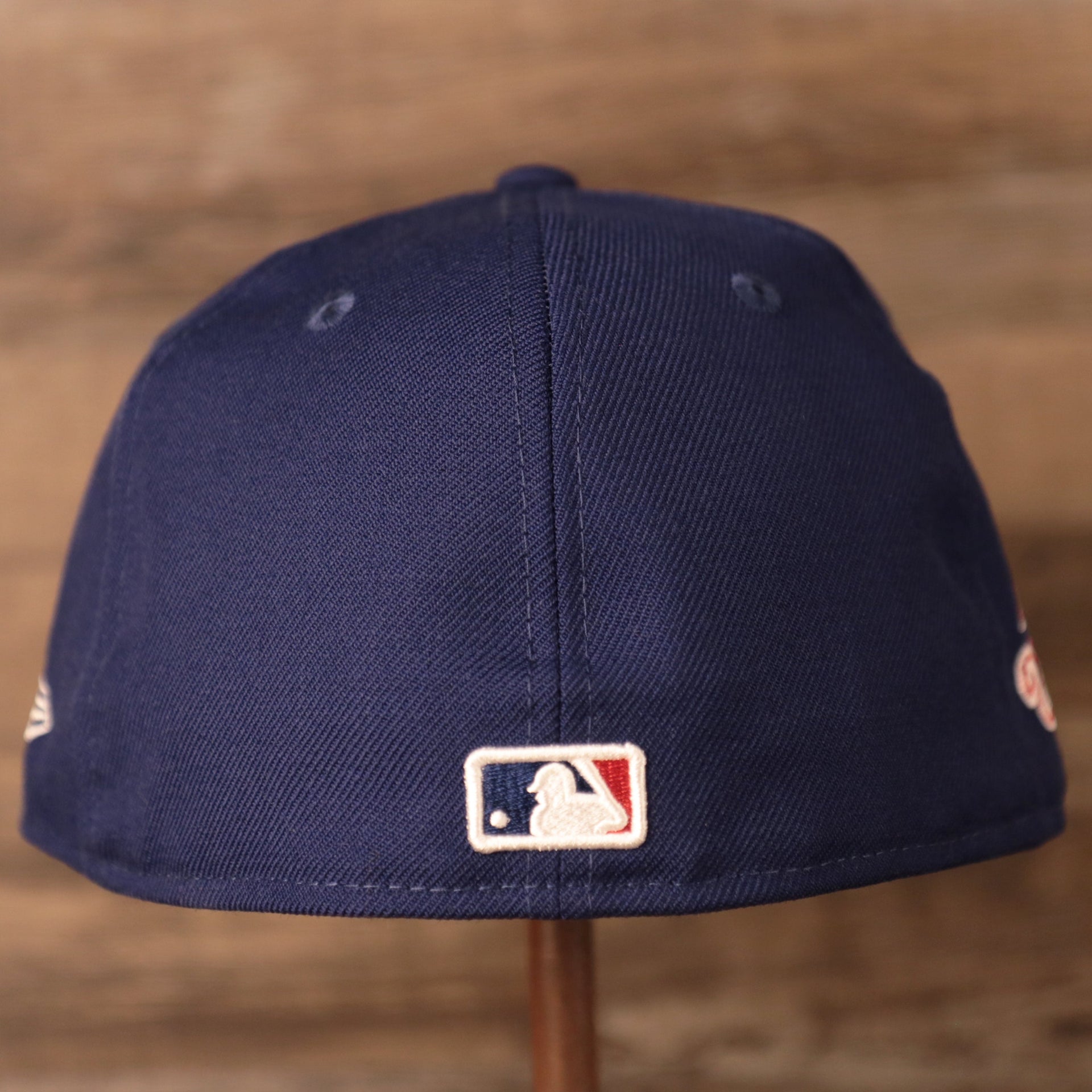 Dodgers Grey Bottom Fitted Cap | Los Angeles Dodgers 1998 World Series Patch Gray Underbrim Fitted Hat of this hat has the mlb logo embroidered