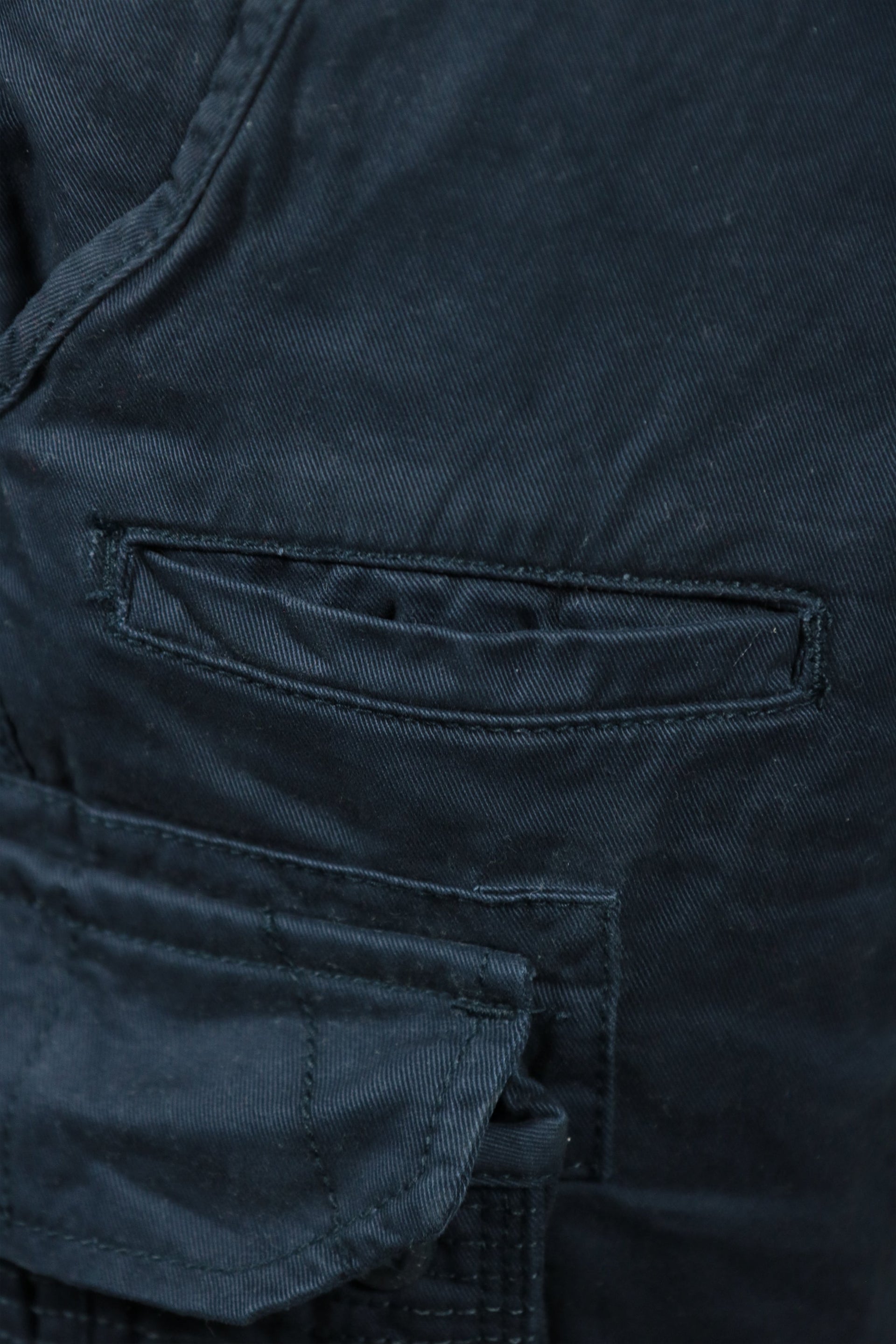 pocket on the Jordan Craig Bedrock Cargo Shorts Navy