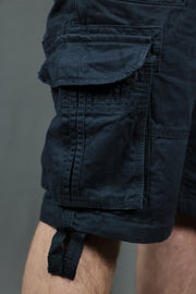 right lower pocket on the Jordan Craig Bedrock Cargo Shorts Navy