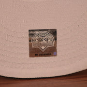The MiLB genuine merchandise patch on the grey underbrim fitted Philly Cheesesteak with onions cap.