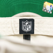 The NFL Tag on the Throwback New York Jets Embroidered 1963 Jets Logo NFL Jets Side Patch Dad Hat | Bone Dad Hat