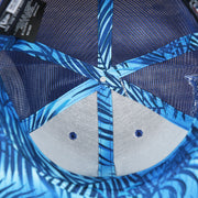 The Inside of the Los Angeles Dodgers Metallic All Star Game MLB 2022 Side Patch 9Fifty Mesh Snapback | ASG 2022 Royal Blue Trucker Hat