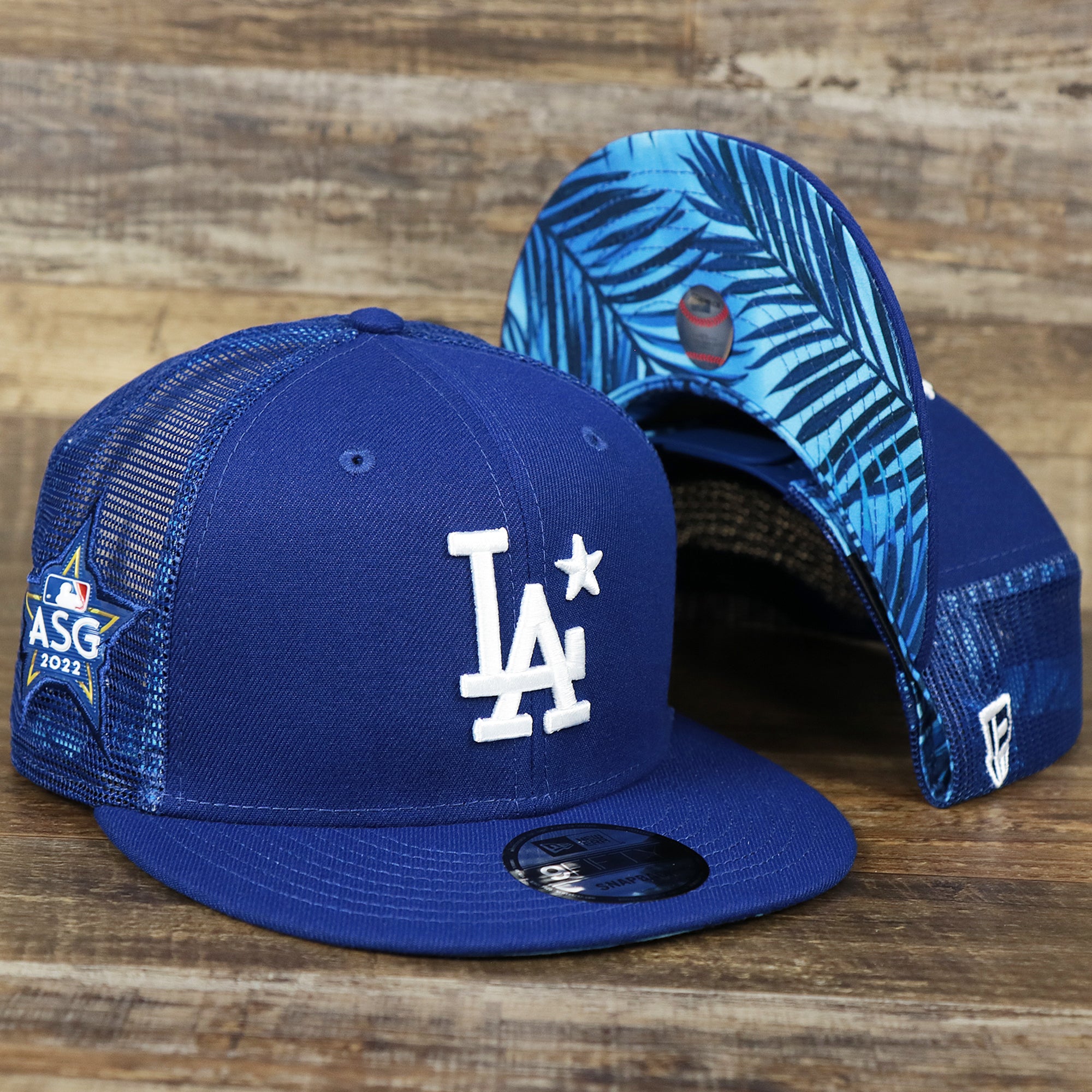 New Era Los Angeles Dodgers Fitted Red Bottom Black White (Palm Tree 1980  All Star Game Embroidery)