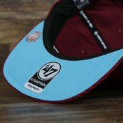 The undervisor on the Corduroy Philadelphia Phillies Cooperstown Snapback | 47 Brand Dark Maroon