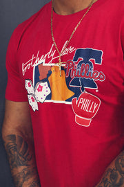 Philadelphia Phillies "City Cluster" 59Fifty Fitted Matching Red T-Shirt