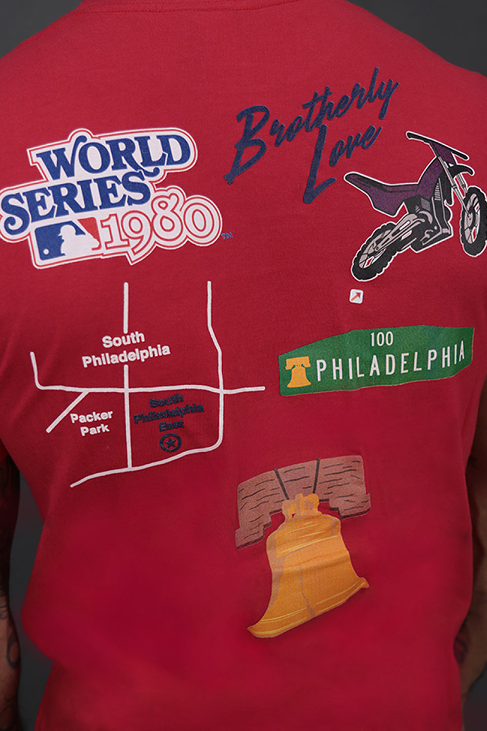 Philadelphia Phillies "City Transit" 59Fifty Fitted Matching Red T-Shirt