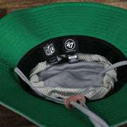 The undervisor of the Throwback Philadelphia Eagles Panama Pail Bucket Hat | 47 Brand, Gray