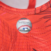 The MLB Baseball Sticker on the New York Yankees Metallic All Star Game MLB 2022 Side Patch 9Fifty Mesh Snapback | ASG 2022 Navy Blue Trucker Hat