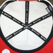 The inside of the Philadelphia Phillies Corduroy Snapback Hat | White Corduroy Snap Cap