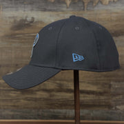 The wearer's left on the Philadelphia Phillies 2022 Father's Day On-Field 39Thirty Flexfit Cap | Gray