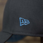 The New Era logo on the Philadelphia Phillies 2022 Father's Day On-Field 39Thirty Flexfit Cap | Gray