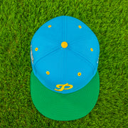 Top down view of the Philadelphia Phillies Cooperstown "Ice Cream Pack" 1952 All Star Game Side Patch 59Fifty Fitted Cap | Cap Swag Exclusive