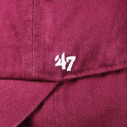 The 47 Brand Logo on the Cooperstown Philadelphia Phillies White Cooperstown Logo Dad Hat | Cardinal Dad Hat