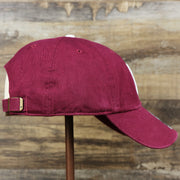 The wearer's right on the Cooperstown Philadelphia Phillies White Cooperstown Logo Dad Hat | Cardinal Dad Hat