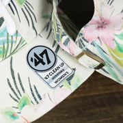 The 47 Brand Women's Sticker on the Women’s Philadelphia Phillies Floral Print Gray Bottom Dad Hat | White Dad Hat