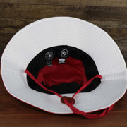 The undervisor on the Philadelphia Phillies Panama Pail Fightin Phils Bucket Hat | 47 Brand, Red