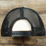 The backside of the Pittsburgh Pirates Metallic All Star Game MLB 2022 Side Patch 9Fifty Mesh Snapback | ASG 2022 Black Trucker Hat