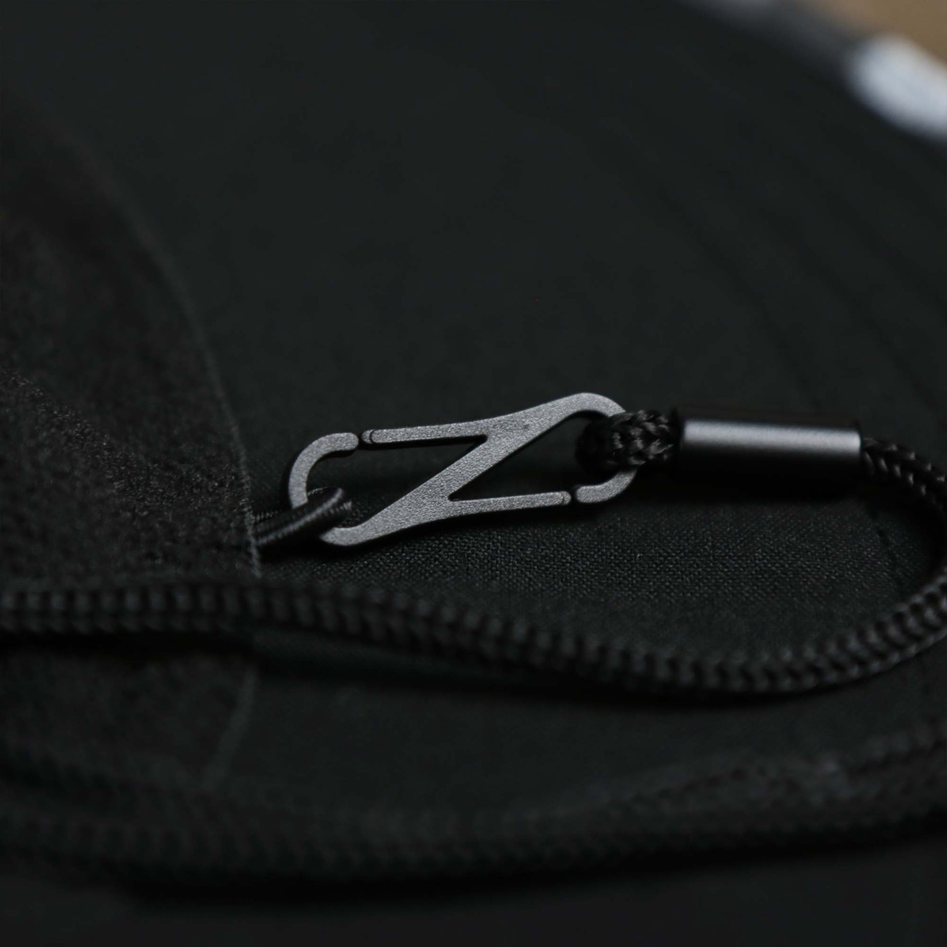 The adjustable chin strap on the