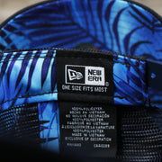 The New Era Tag on the Boston Red Sox Metallic All Star Game MLB 2022 Side Patch 9Forty Mesh Trucker | ASG 2022 Navy Blue Trucker Hat