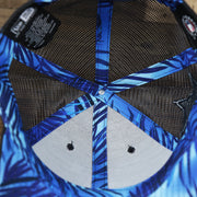 The inside of the Boston Red Sox Metallic All Star Game MLB 2022 Side Patch 9Forty Mesh Trucker | ASG 2022 Navy Blue Trucker Hat